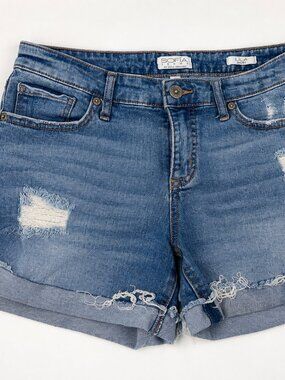 **Sofia Jeans by Sofia Vergara Lila Distressed Denim Shorts • Size 4**